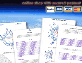 Astrological online store with secure payment